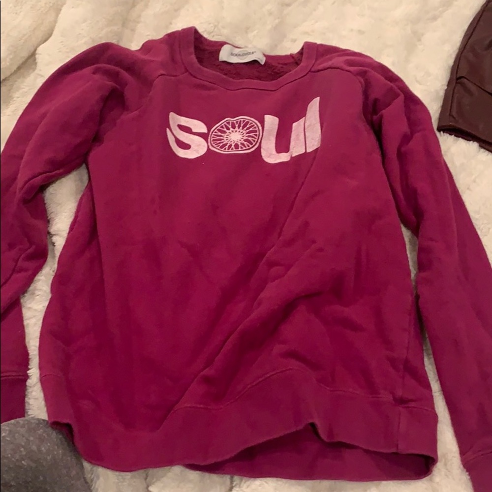 Soul cycle xs pink pullover